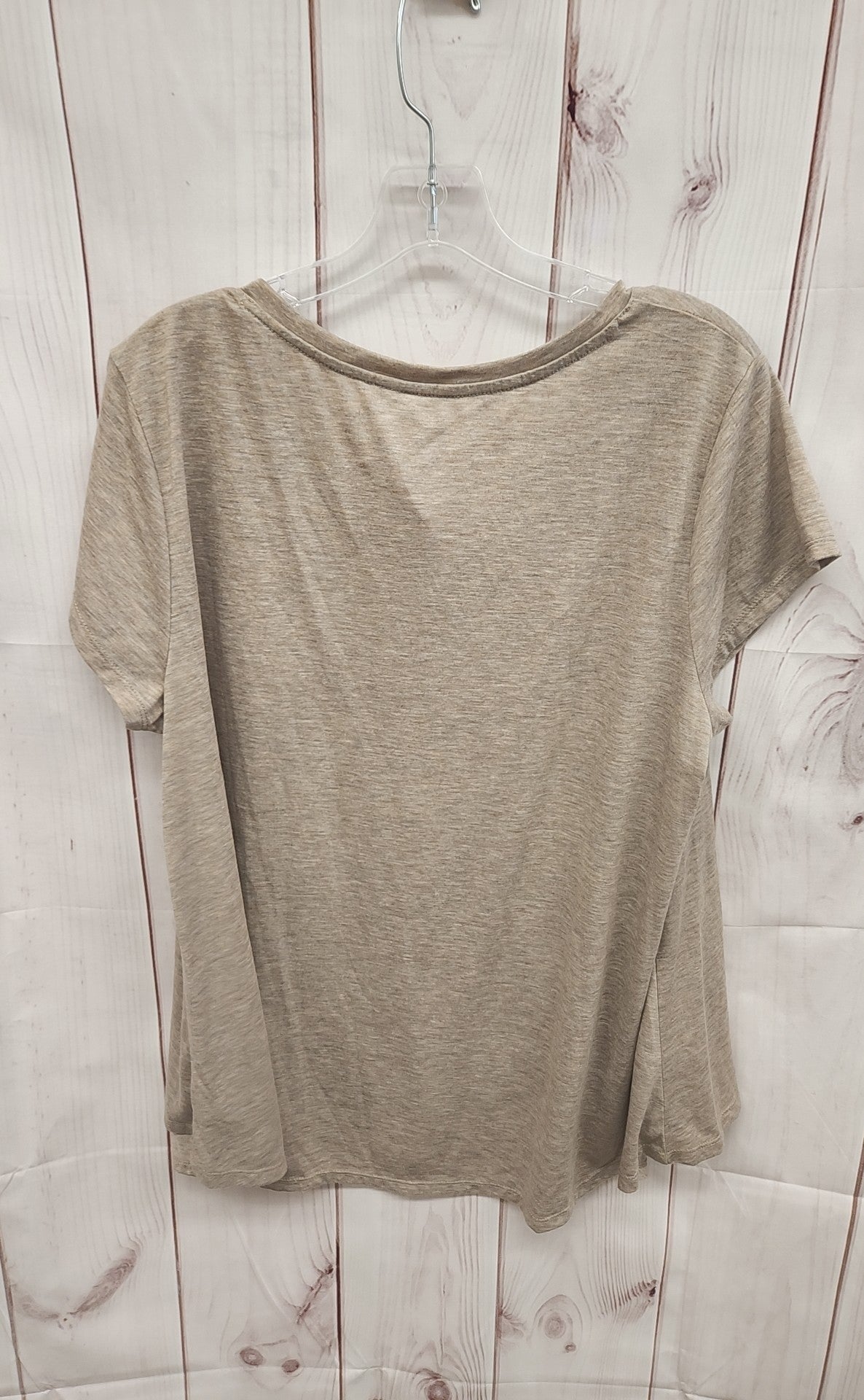 Style & Co Women's Size XL Brown Short Sleeve Top
