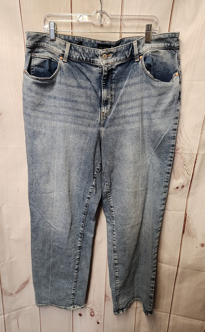Talbots Women's Size 34 (18/1X) Blue Jeans High Waist Relaxed Jean
