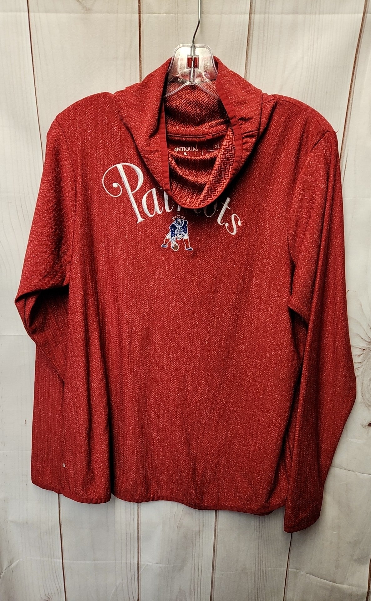 New England Patriots NFL Women's Size XL Red Long Sleeve Top