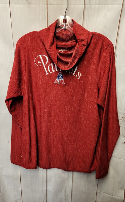 New England Patriots NFL Women's Size XL Red Long Sleeve Top