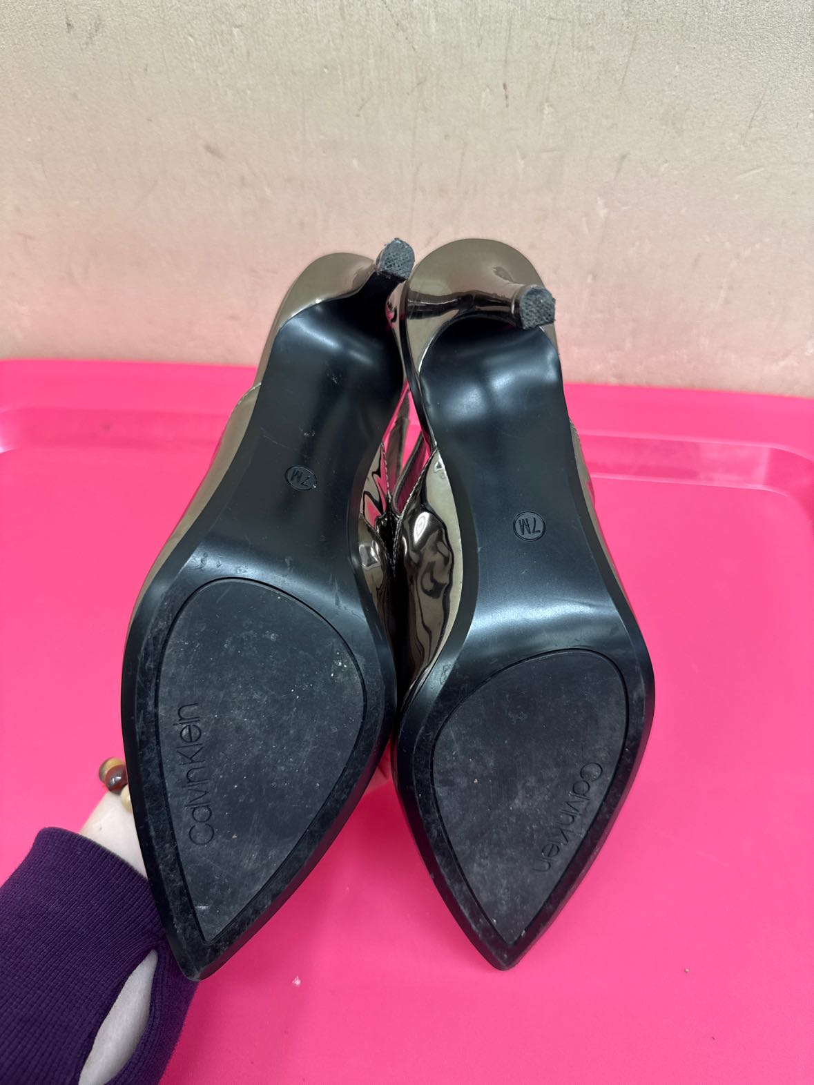 Calvin Klein Women's Size 7 Silver Pumps