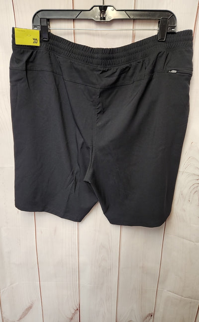 NWT All in Motion Men's Size XL Black 9" Run Shorts
