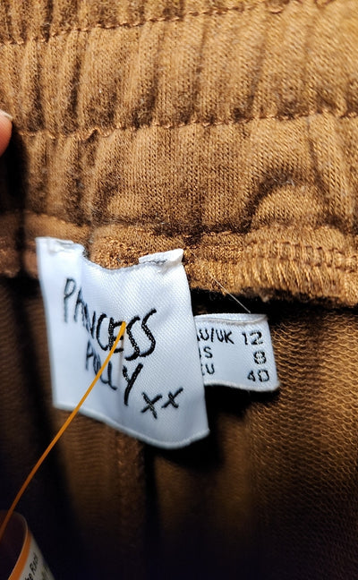 Princess Polly Women's Size 8 Brown Sweatpants