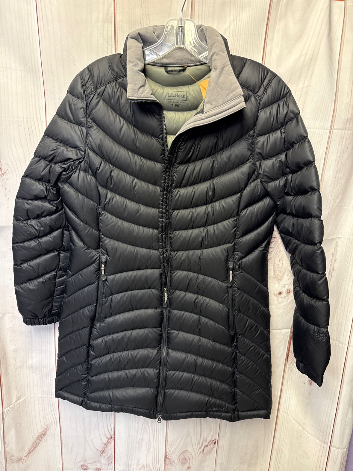 LL Bean Women's Size S Petite Black Coat