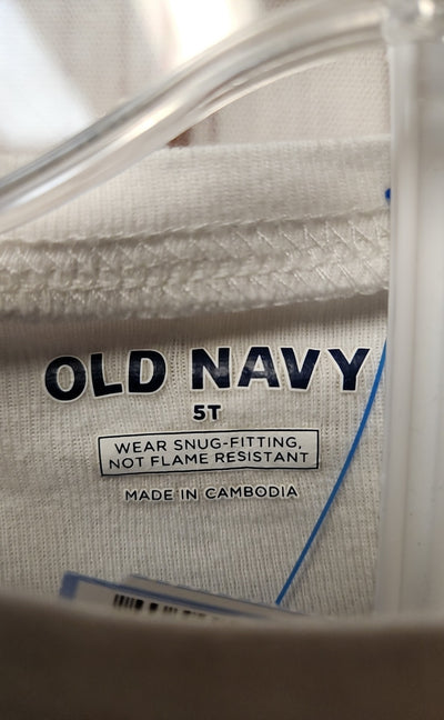 Old Navy Girl's Size 5 White Pajamas