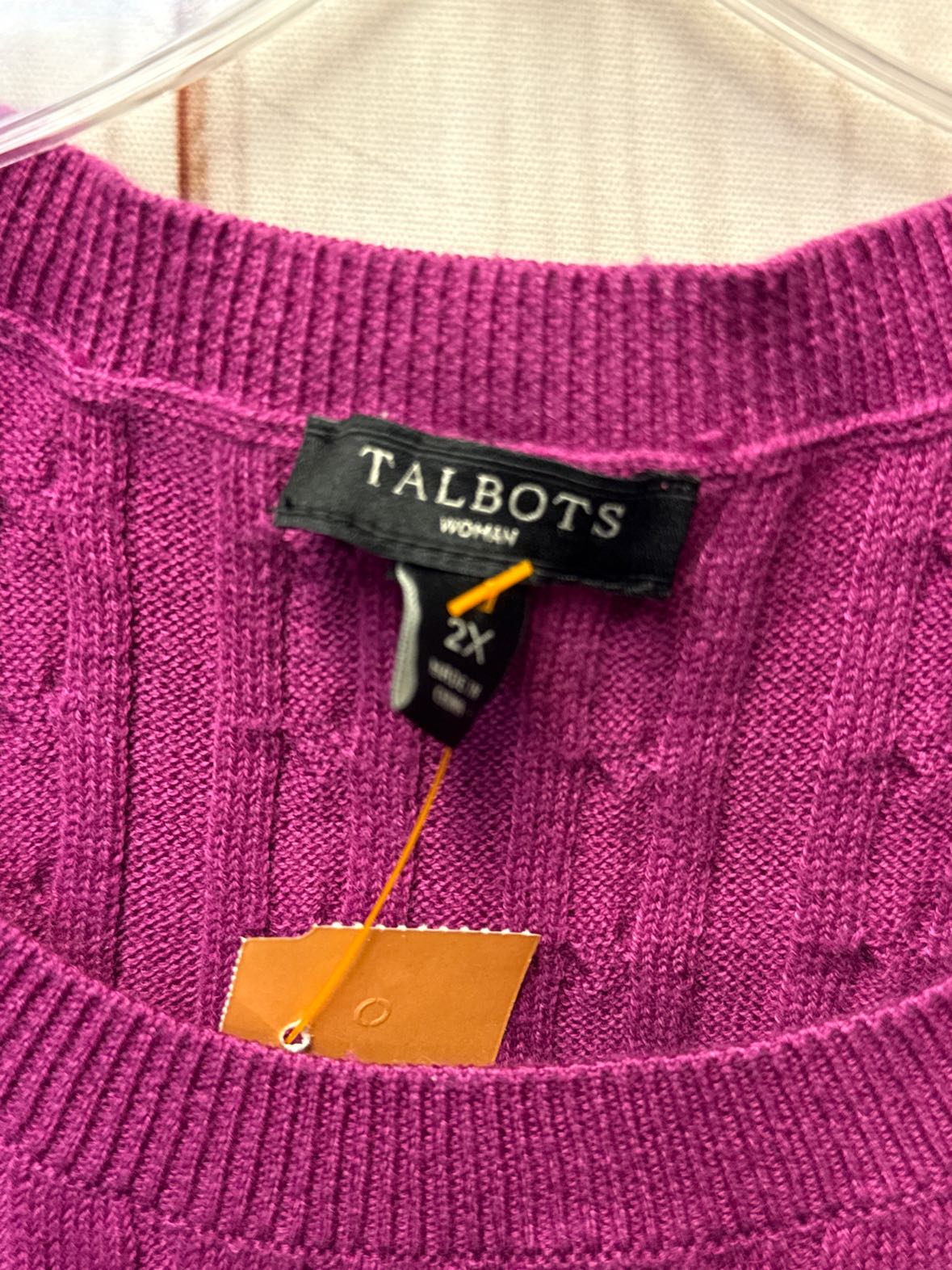 Talbots Women's Size 2X Purple Sweater