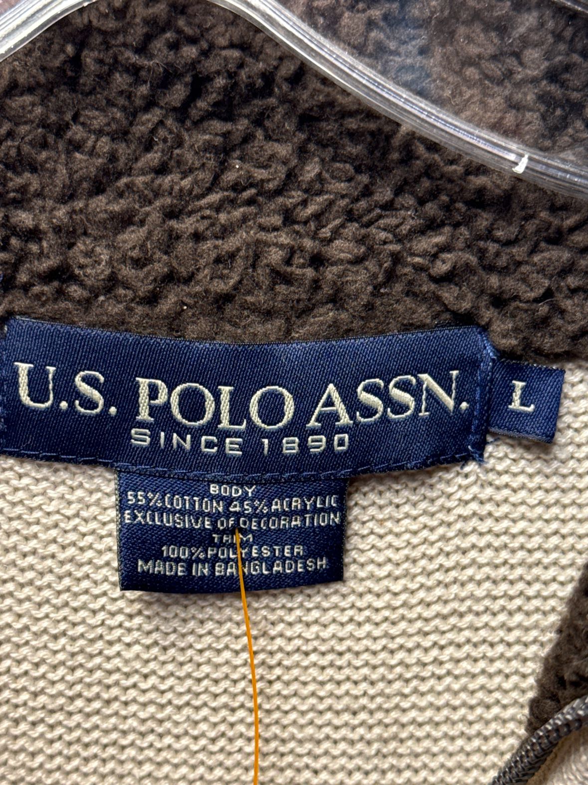 US Polo Assn. Men's Size L Tan Sweater