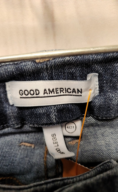 Good American Women's Size 27 (3-4) Blue Jeans Good Legs