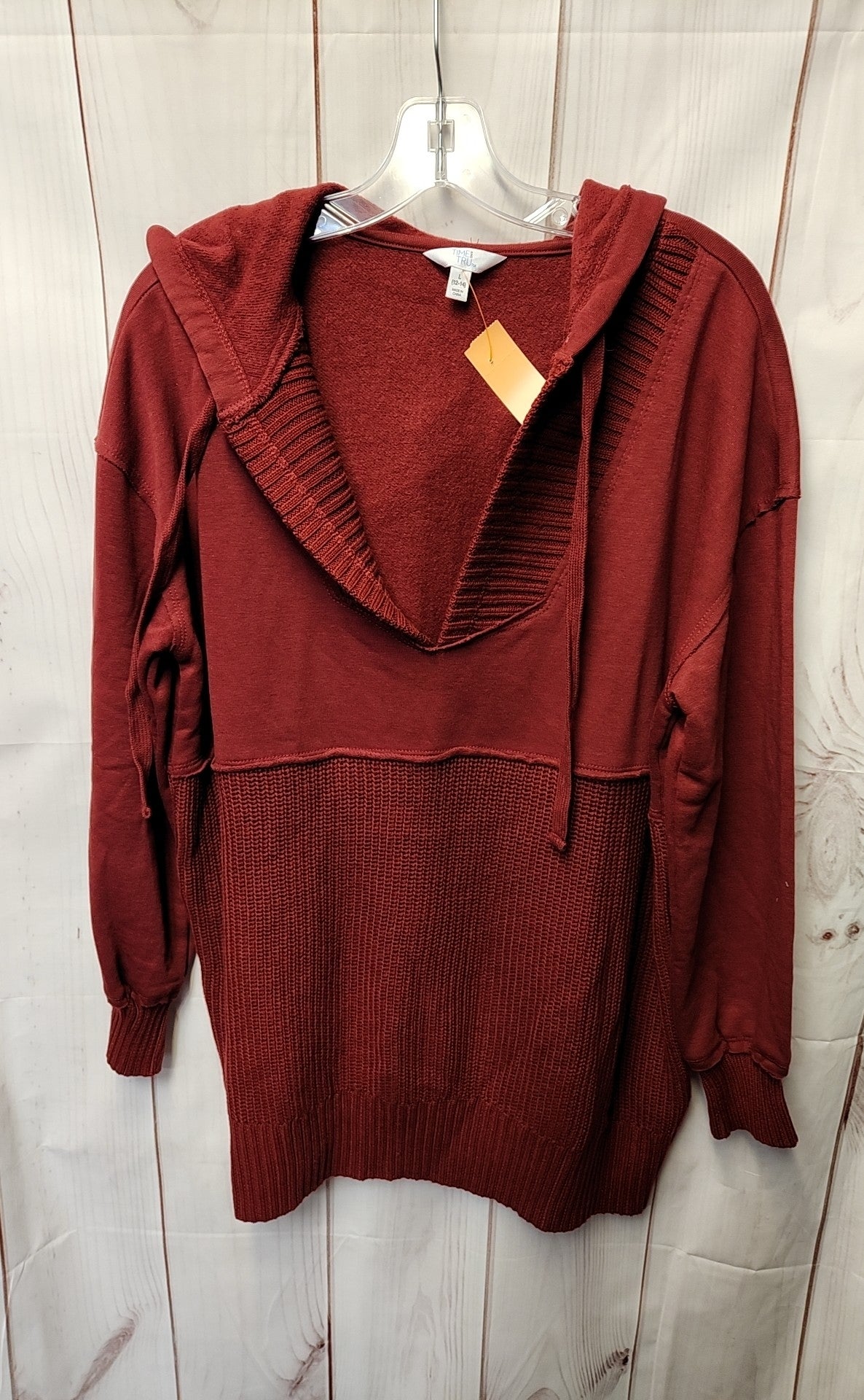 Time and Tru Women's Size L Red Sweatshirt