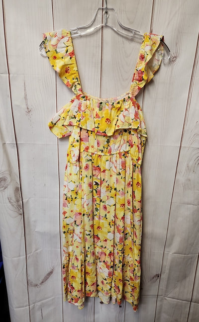Lauren Conrad Women's Size M Yellow Floral Dress