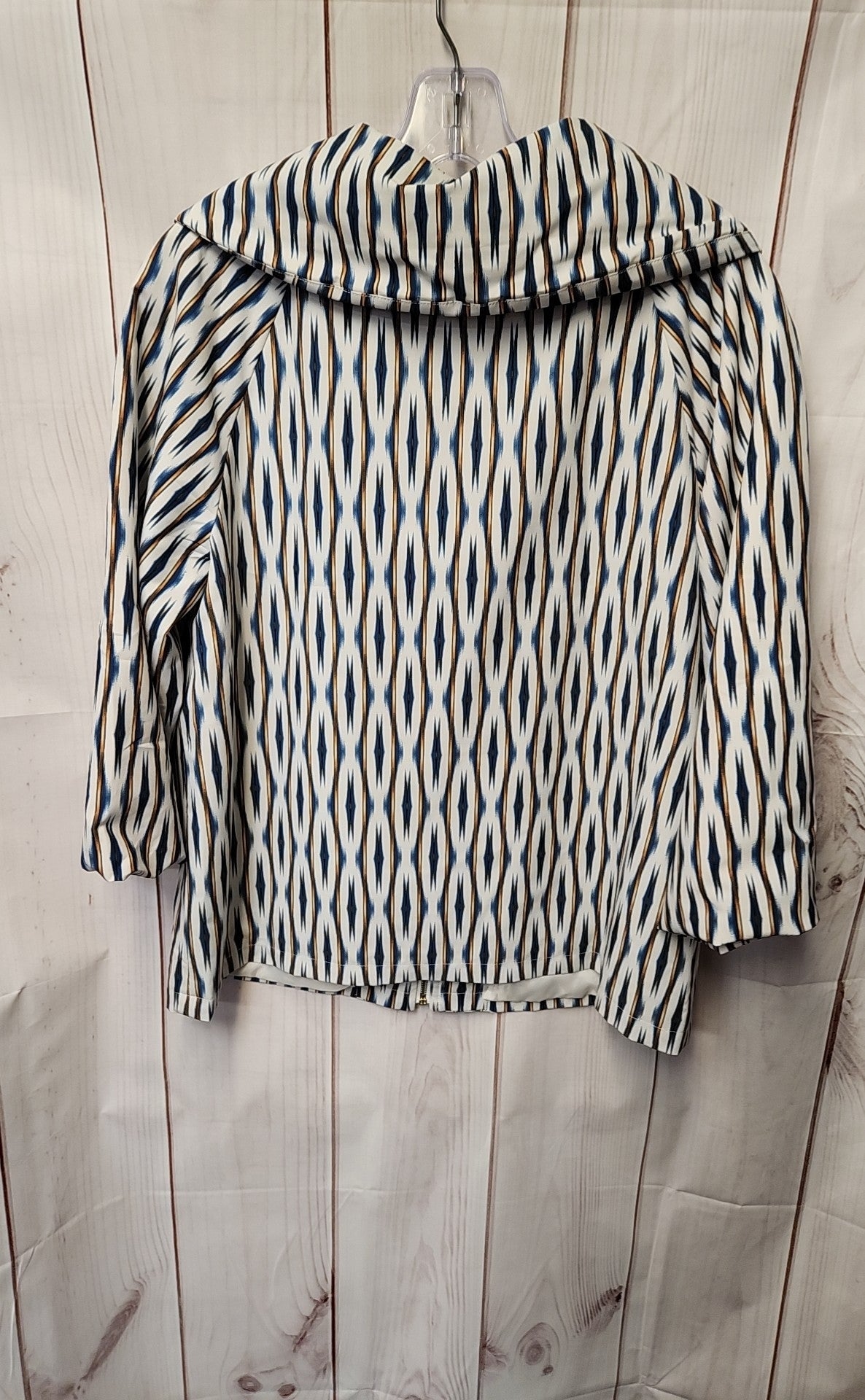 Zenergy - Chico's Women's Size 1 = US M White & Blue Jacket