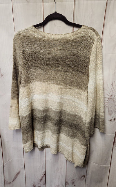 Dana Buchman Women's Size XL Brown Sweater