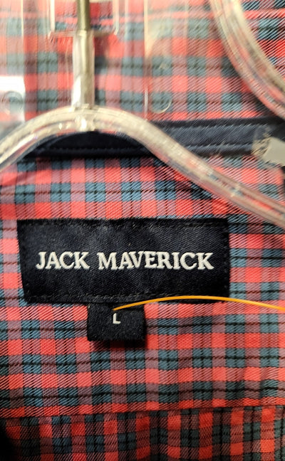 Jack Maverick Men's Size L Blue & Pink Shirt