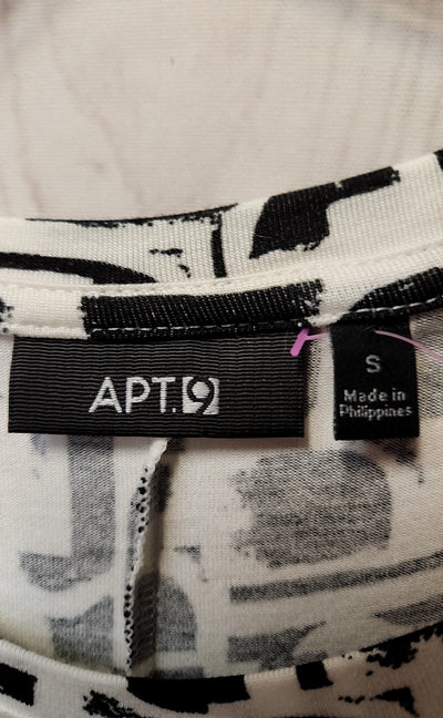 Apt 9 Women's Size S White & Black Sleeveless Top