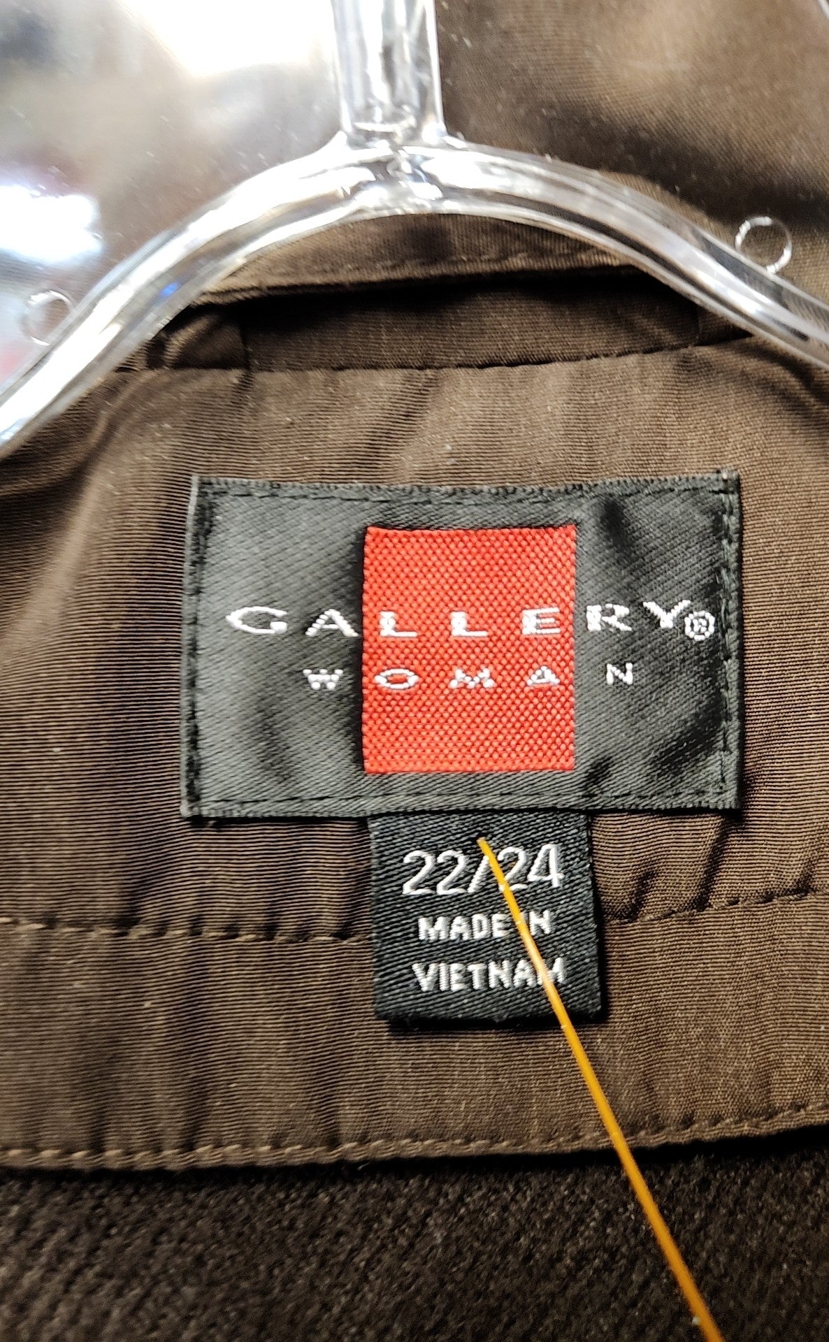 Gallery Women's Size 22/24 Brown Coat
