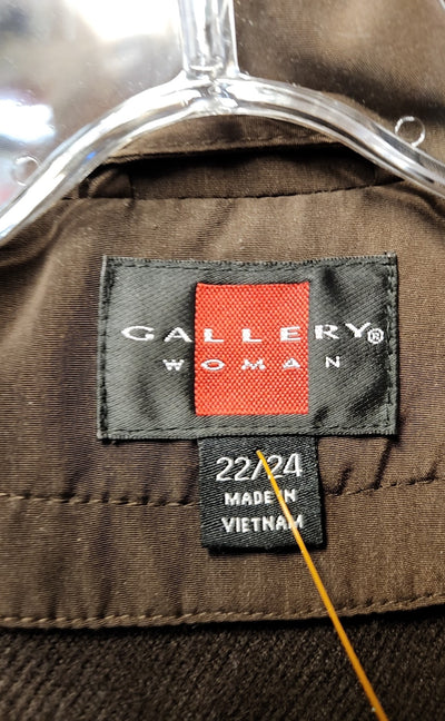 Gallery Women's Size 22/24 Brown Coat