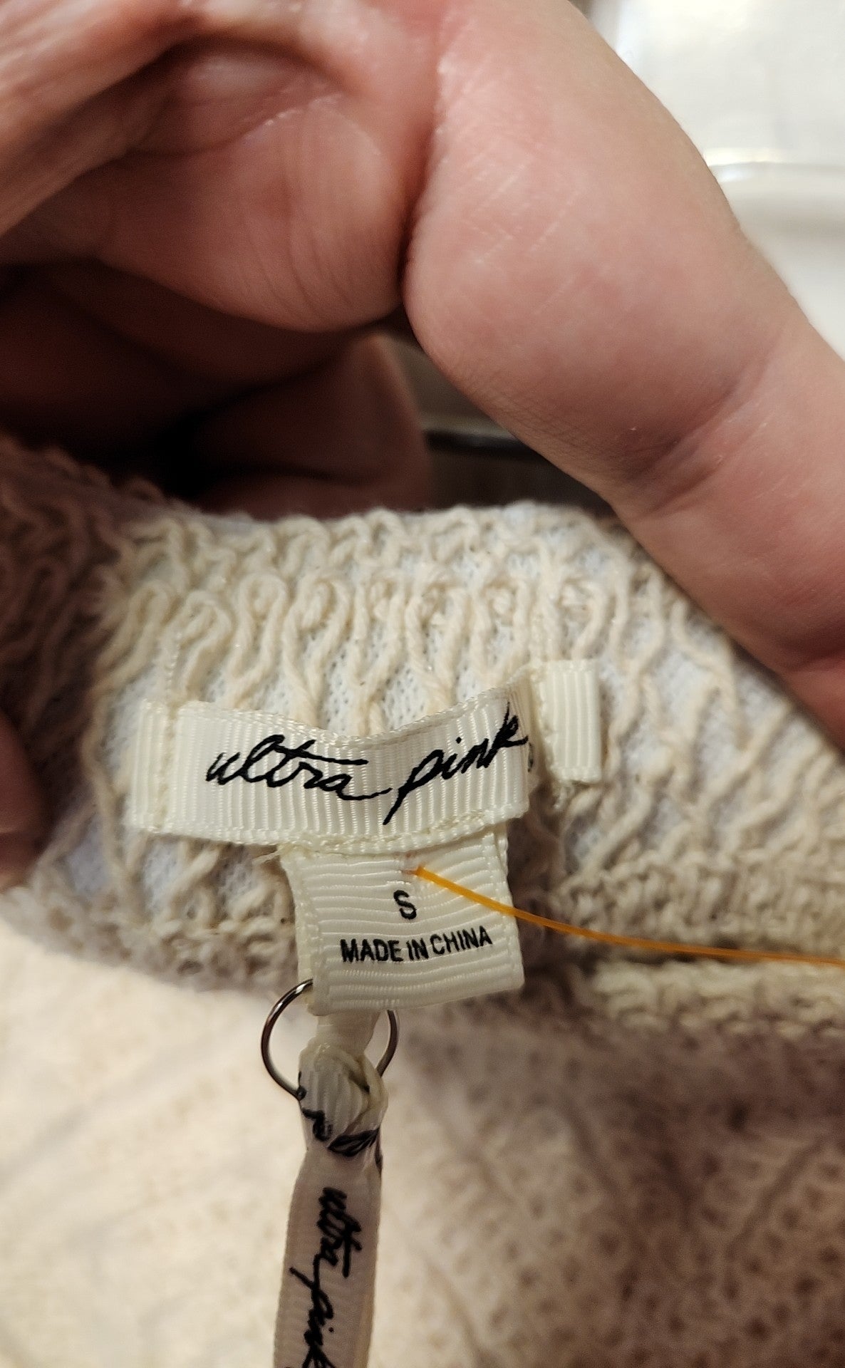 NWT Ultra Pink Women's Size S Beige Skirt