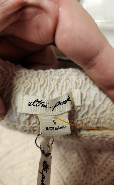 NWT Ultra Pink Women's Size S Beige Skirt