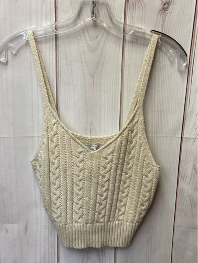 American Eagle Women's Size M Beige Sleeveless Top