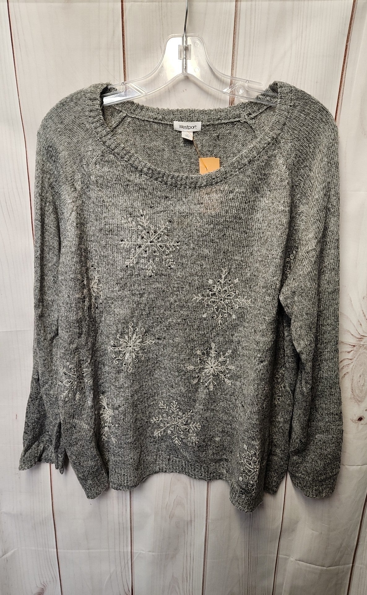 Westport Women's Size 1X Gray Sweater