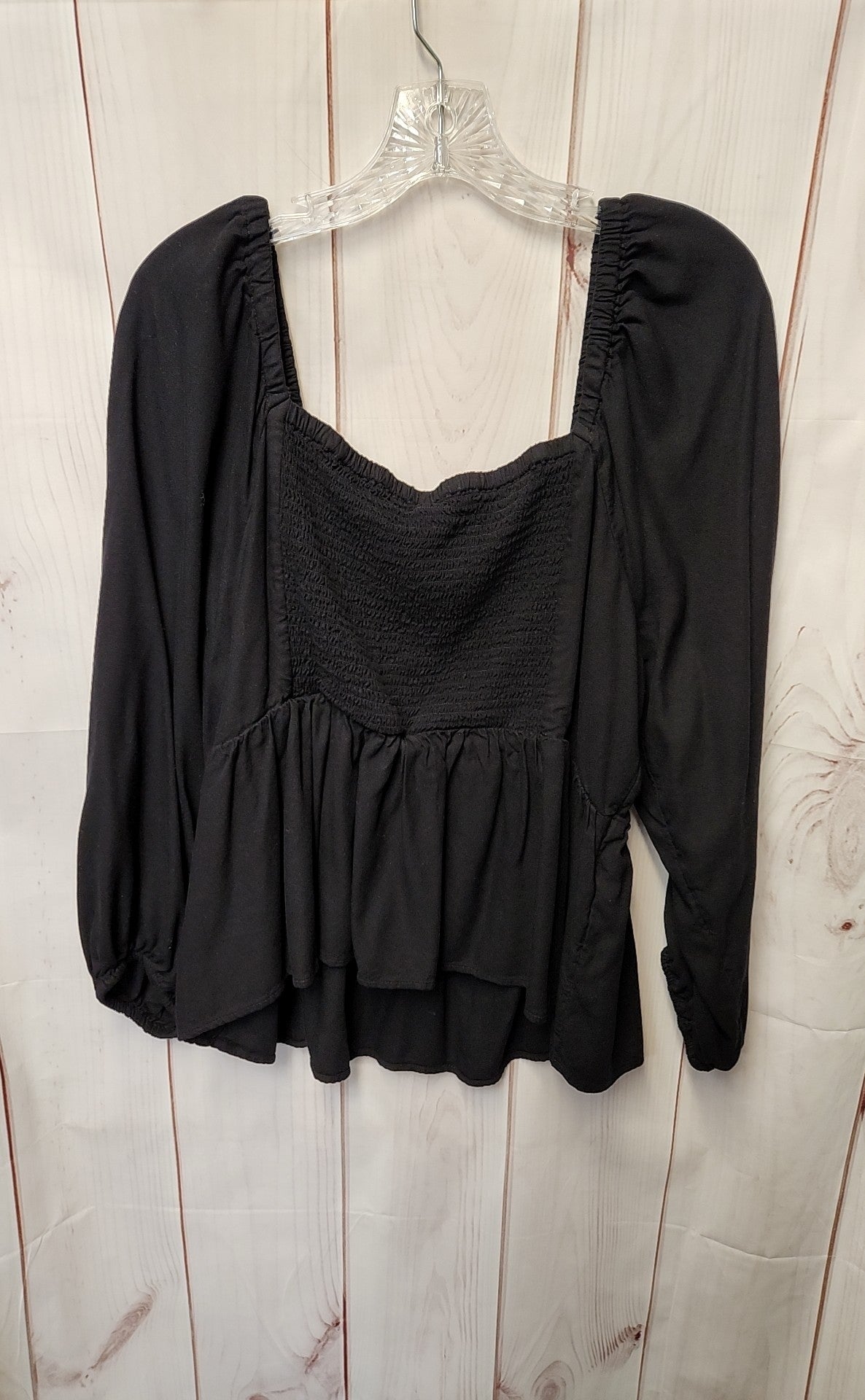 Old Navy Women's Size XXL Black Long Sleeve Top