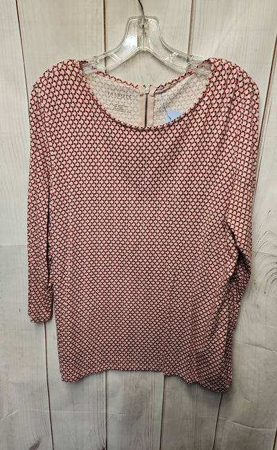Talbots Women's Size L Pink 3/4 Sleeve Top
