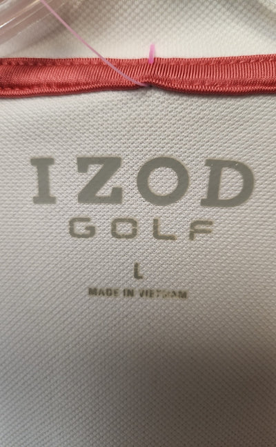 Izod Women's Size L White & Black Sleeveless Top