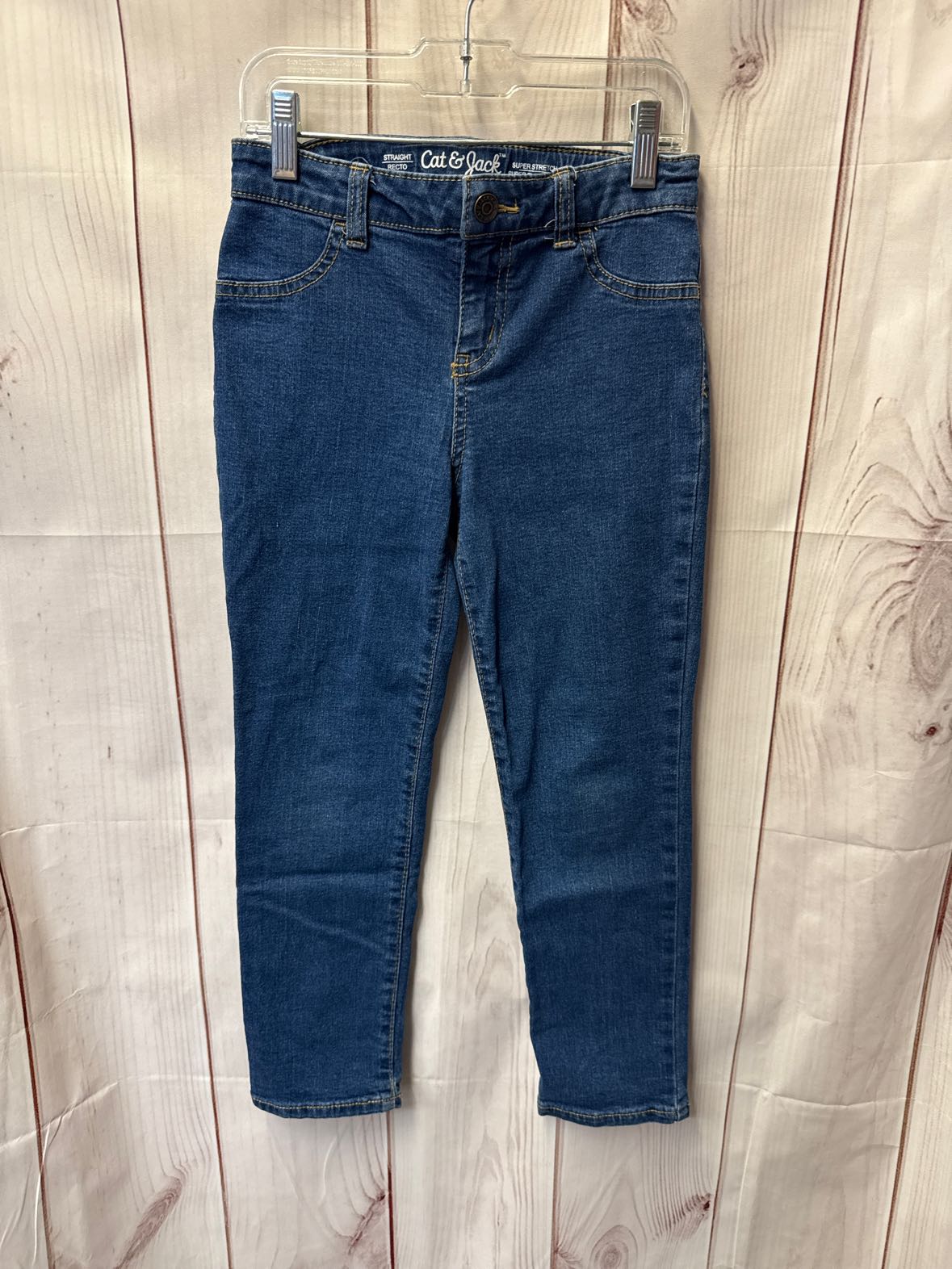 Cat & Jack Girl's Size 6 Blue Jeans Straight Super Stretch