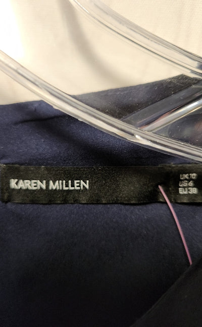 Karen Millen Women's Size 6 Navy Floral Dress