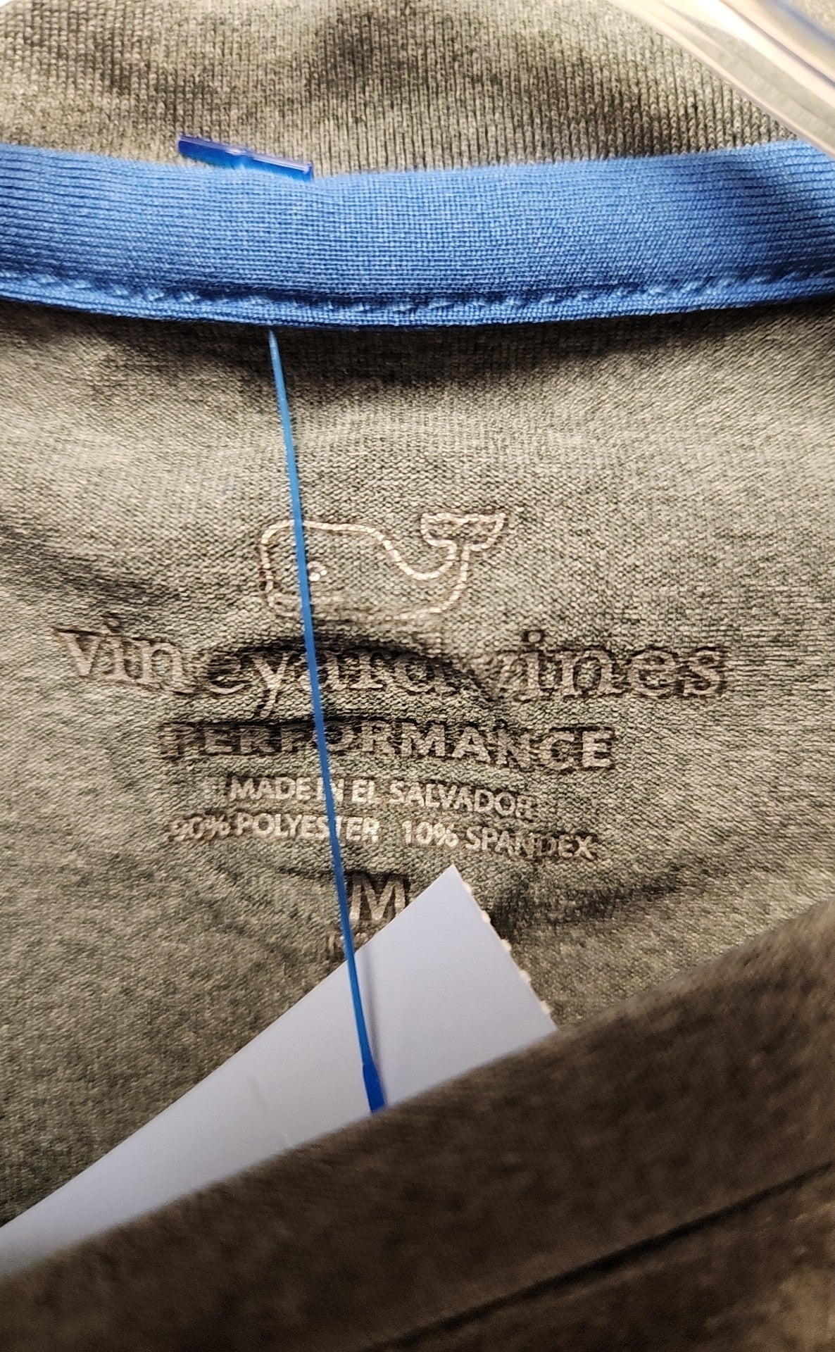 Vineyard Vines Boy's Size 12/14 Gray Shirt