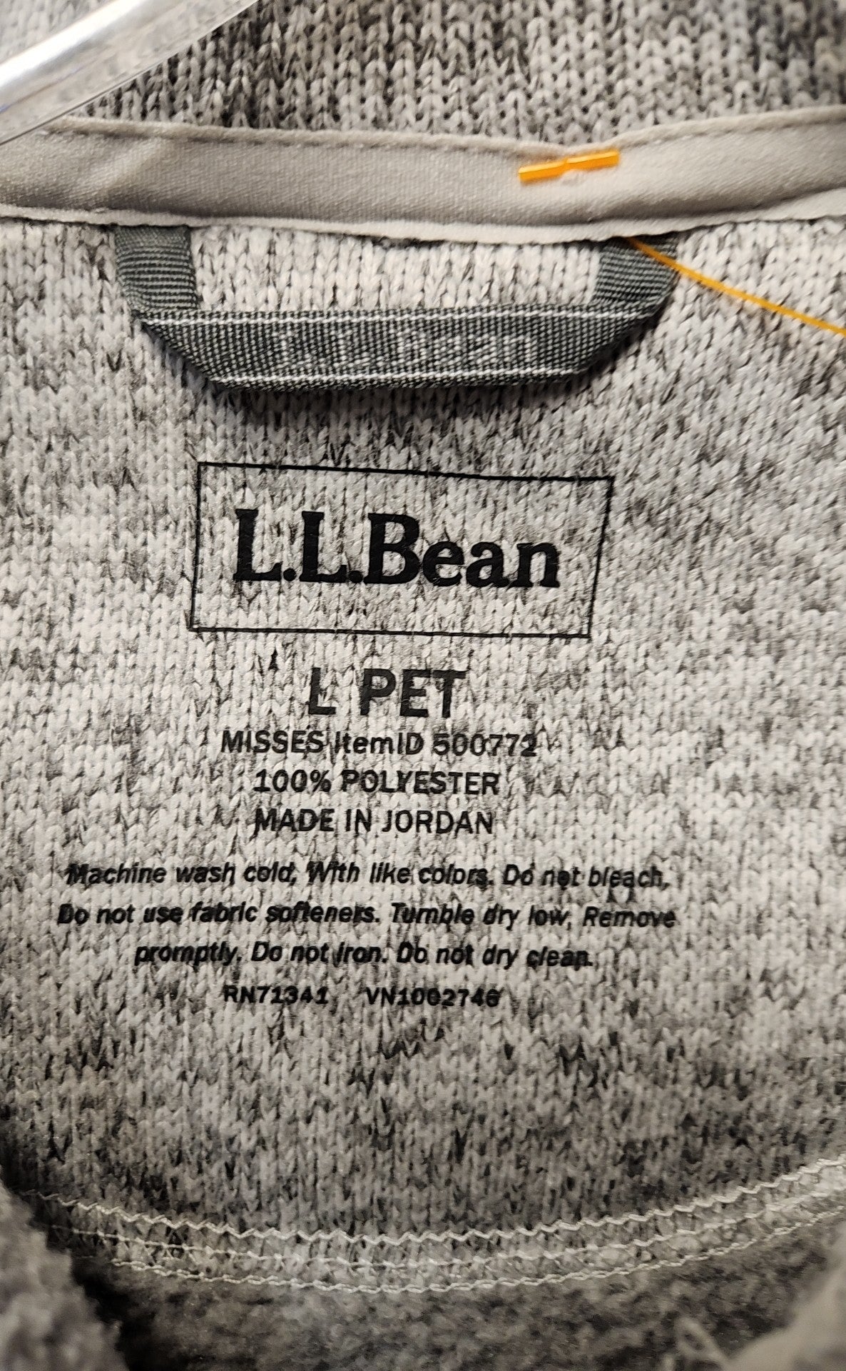 LL Bean Women's Size L Petite Gray Jacket