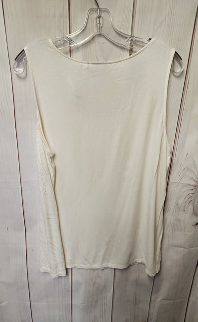 Chico's Women's Size 3 = US XL White Sleeveless Top