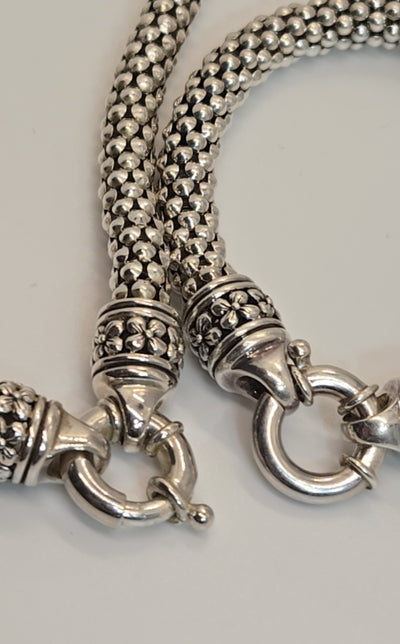 Gabrielle Bruni 14K Gold & .925 Sterling Silver Diamond Necklace & Bracelet Set