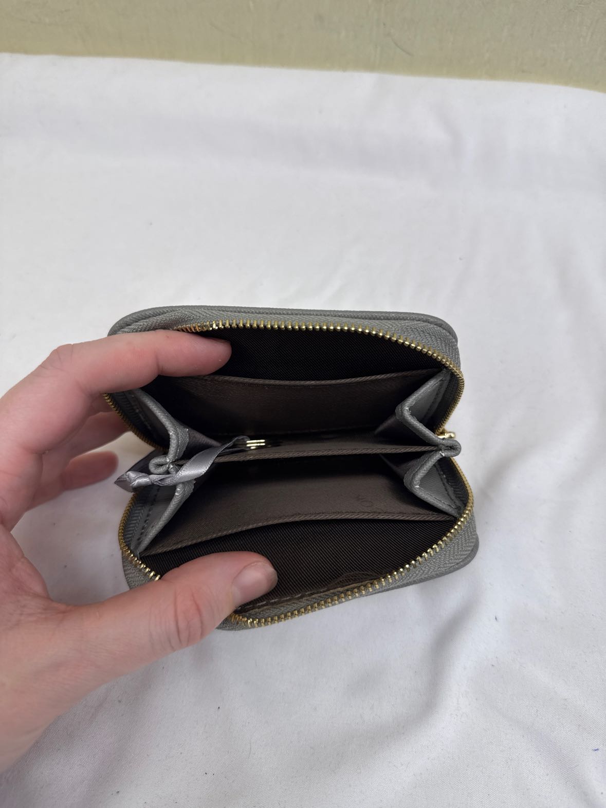 Gray Change Purse