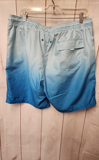 Calvin Klein Men's Size XXL Blue Swim Trunks
