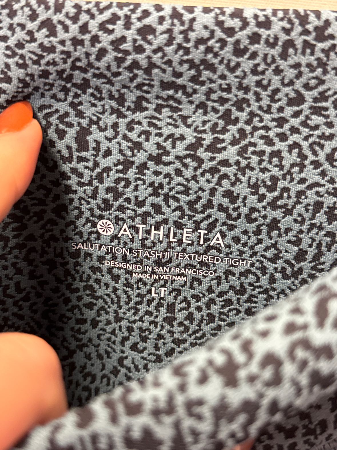 Athleta Women's Size L Tall Blue Leggings