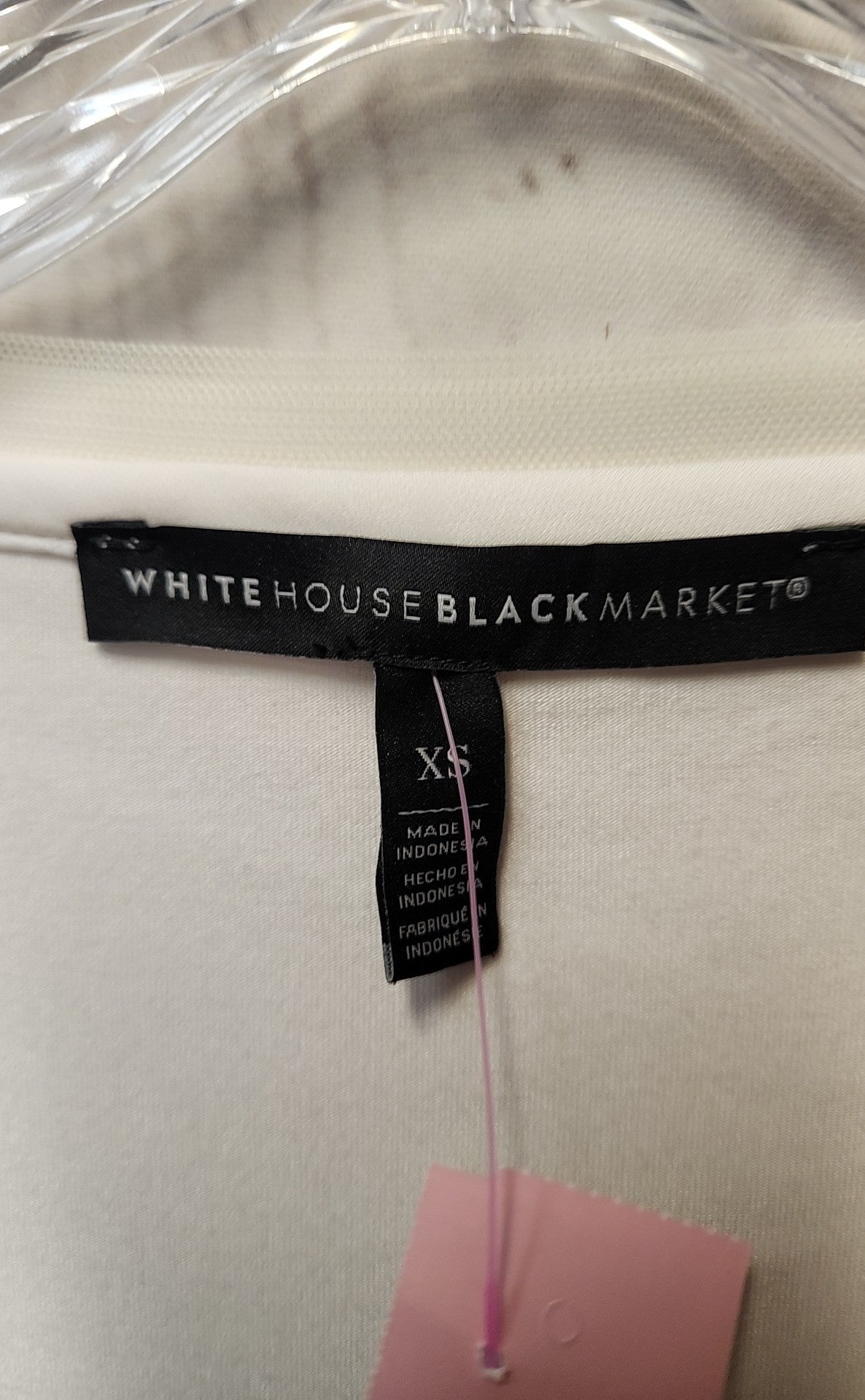White House Black Market Women's Size XS White Short Sleeve Top