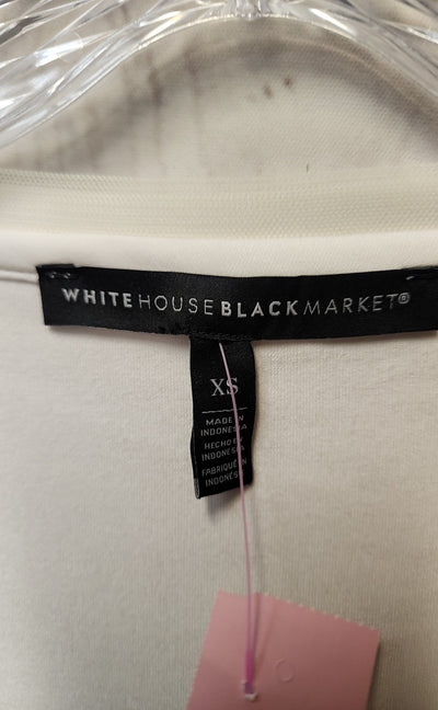 White House Black Market Women's Size XS White Short Sleeve Top