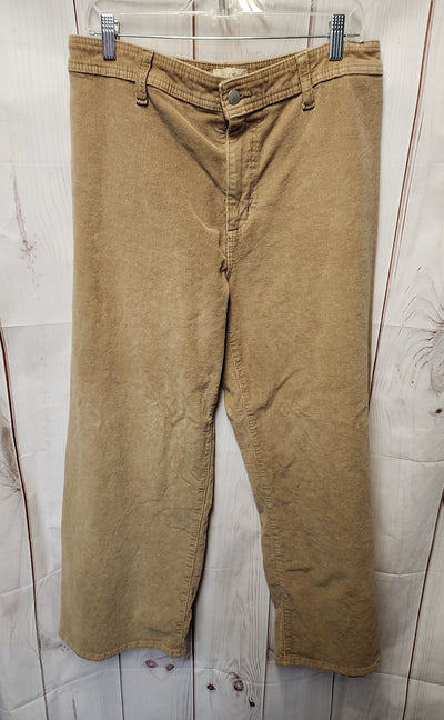 Universal Thread Women's Size 12 Tan Corduroy Pants Sailor Wide Leg