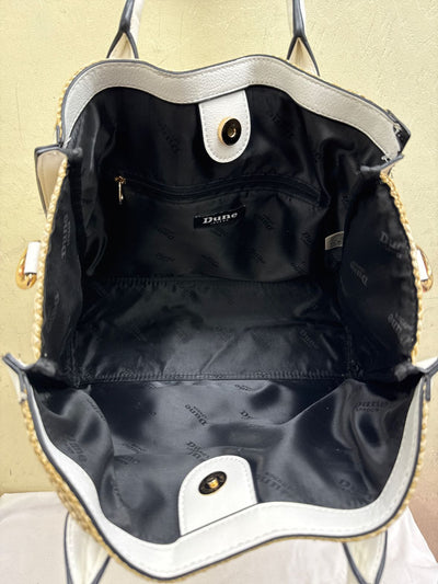 Dune White Tote Bag