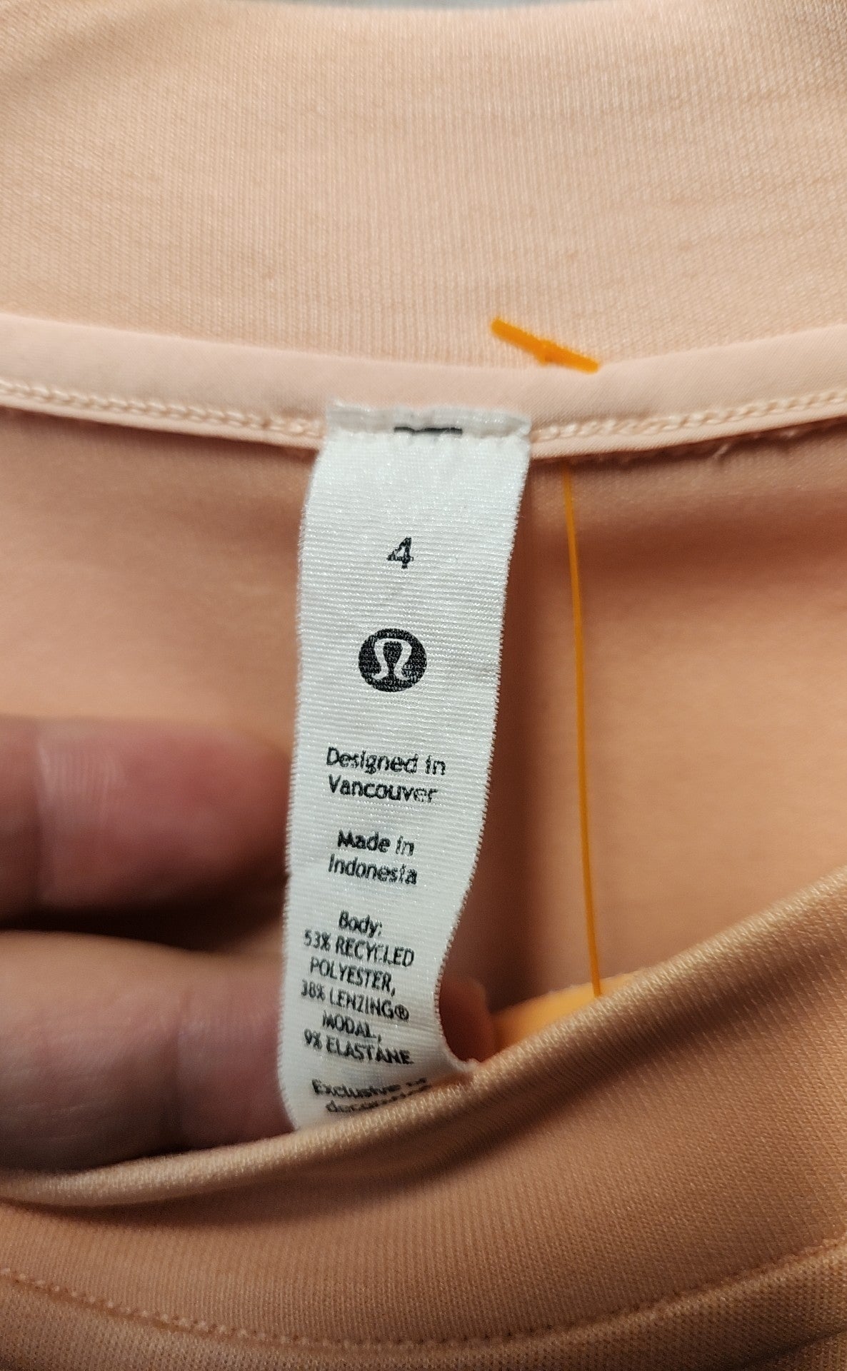 Lululemon Women's Size 4 Peach Sweatshirt