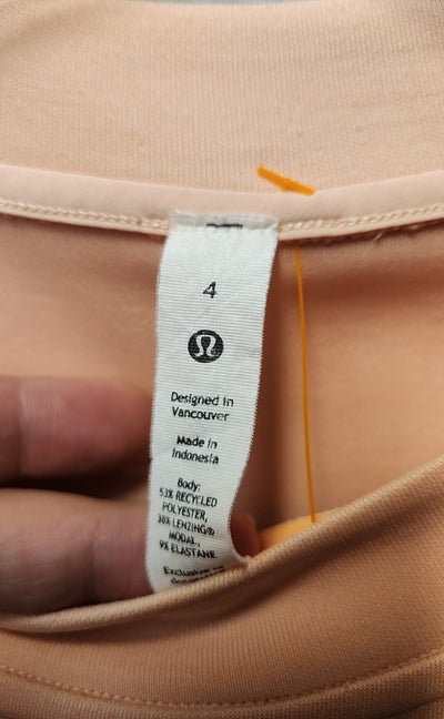Lululemon Women's Size 4 Peach Sweatshirt