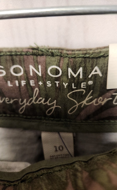NWT Sonoma Women's Size 10 Green Floral Skorts