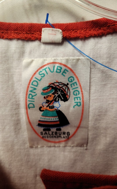 Dirndlstube Geiger Girl's Size 2 Red Dress