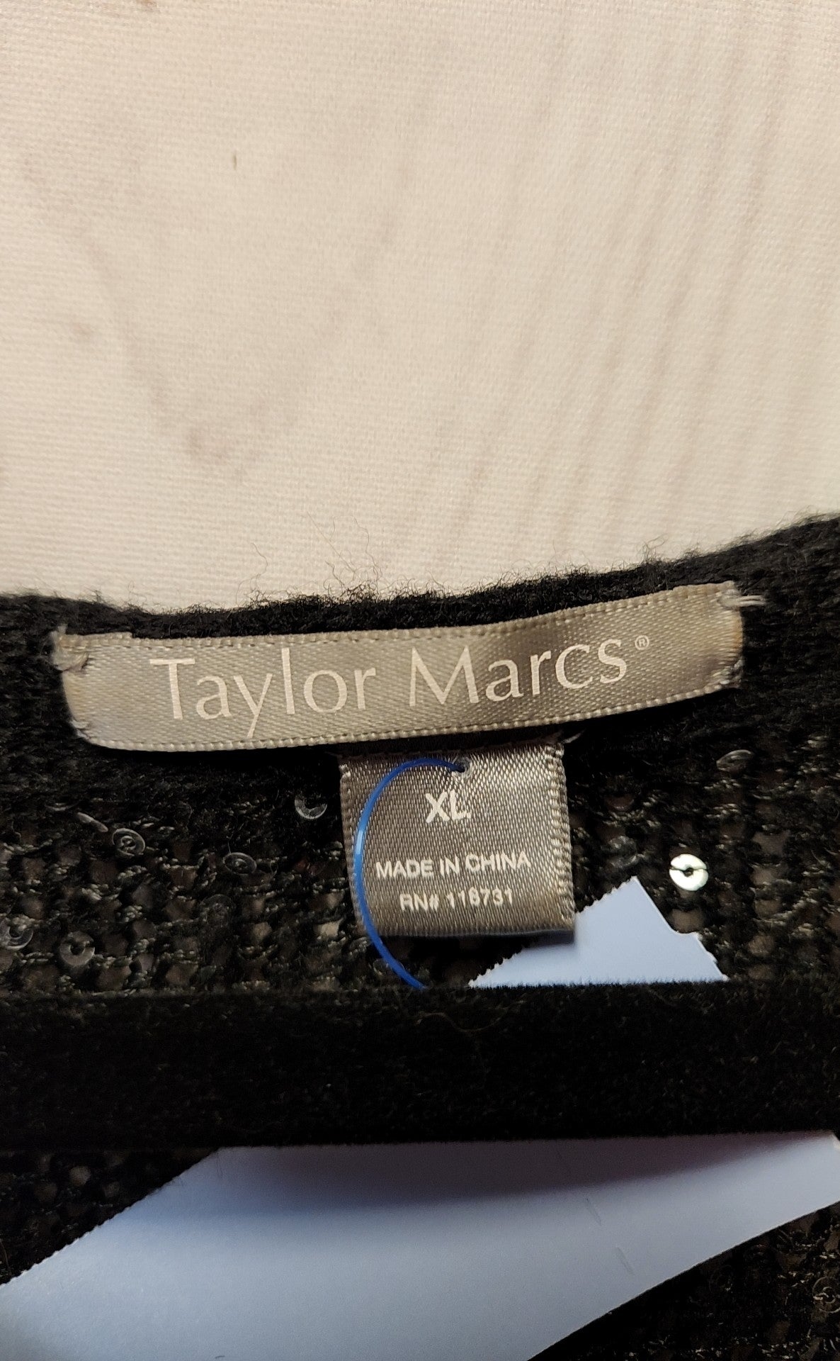 Taylor Marcs Women's Size XL Black Cardigan