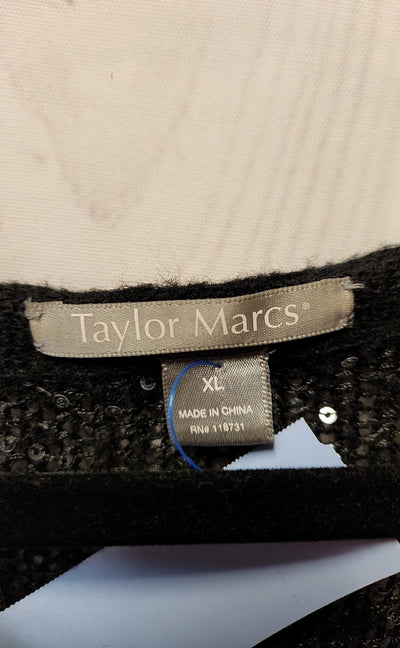 Taylor Marcs Women's Size XL Black Cardigan