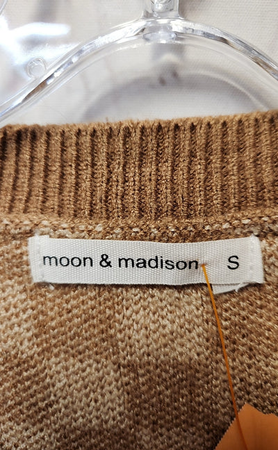 Moon & Madison Women's Size S Brown Sleeveless Top