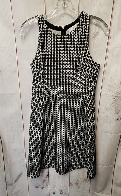 Loft Women's Size 4 Petite Black & Beige Dress