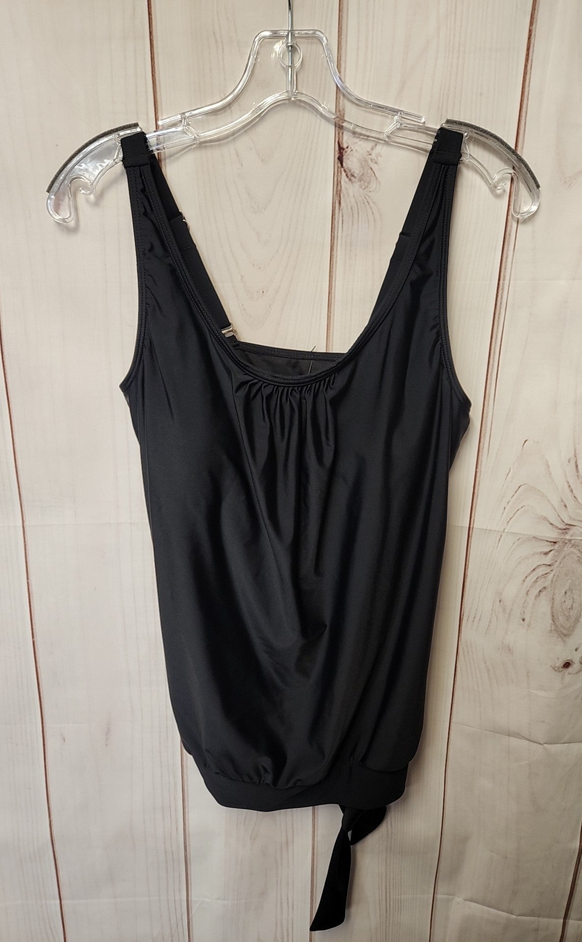 Yonique Women's Size S Black Swim Top