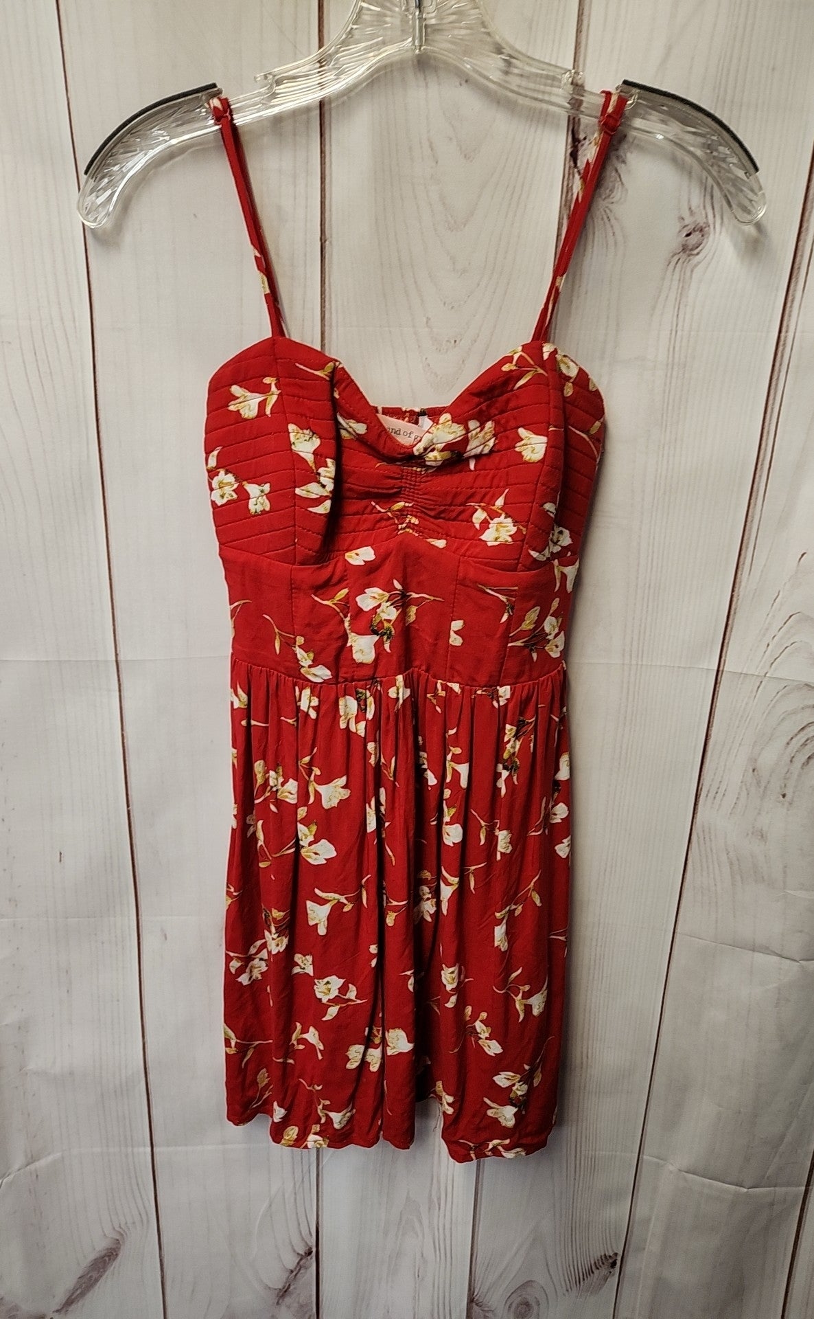 Band of Gypsies Women's Size XS Red Floral Dress